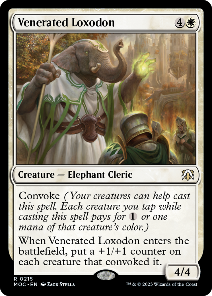 Venerated Loxodon [March of the Machine Commander] | Card Merchant Takapuna