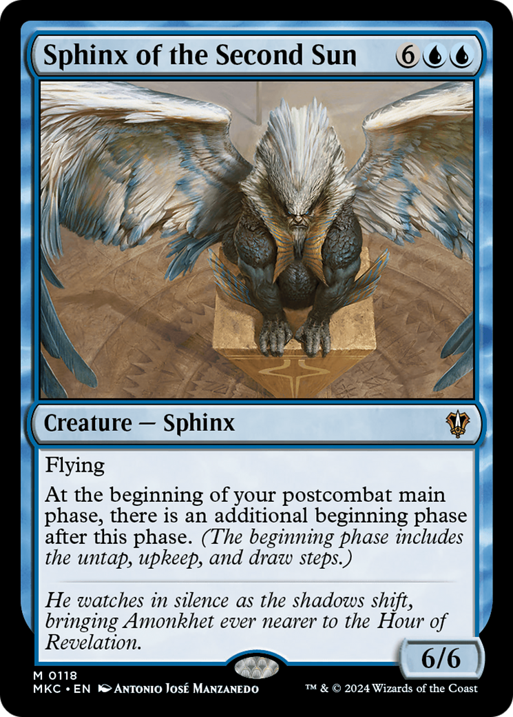 Sphinx of the Second Sun [Murders at Karlov Manor Commander] | Card Merchant Takapuna