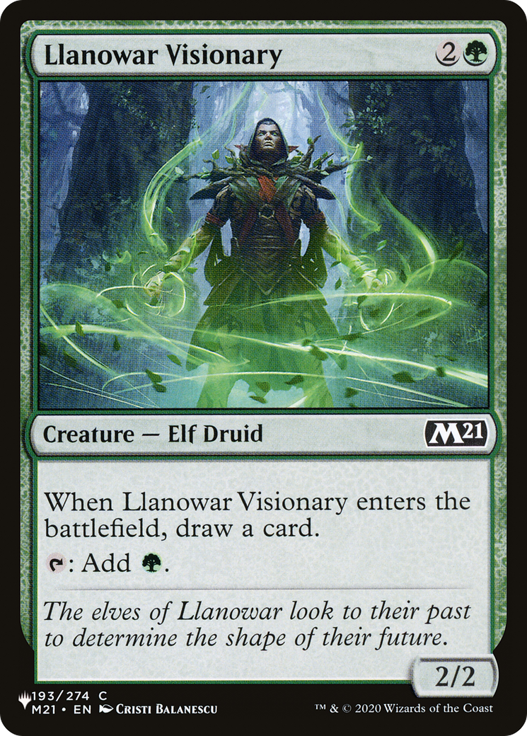 Llanowar Visionary [The List] | Card Merchant Takapuna