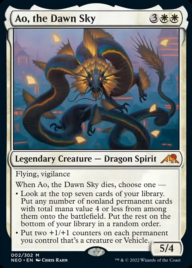 Ao, the Dawn Sky [Kamigawa: Neon Dynasty] | Card Merchant Takapuna