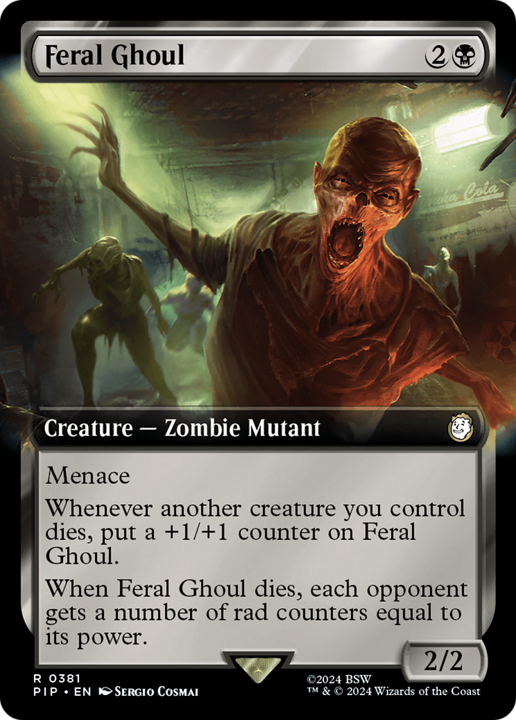 Feral Ghoul (Extended Art) [Fallout] | Card Merchant Takapuna