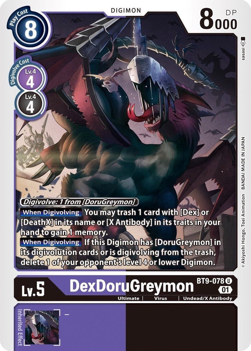 DexDoruGreymon [BT9-078] [X Record] | Card Merchant Takapuna