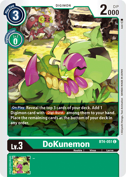 DoKunemon [BT4-051] [Great Legend] | Card Merchant Takapuna