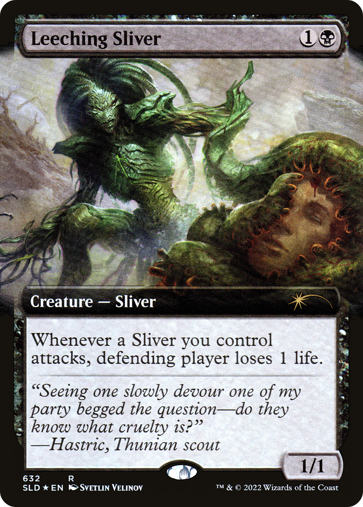 Leeching Sliver (Extended Art) [Secret Lair Drop Promos] | Card Merchant Takapuna