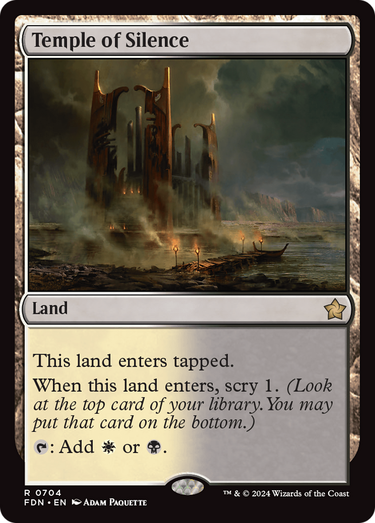 Temple of Silence [Foundations] | Card Merchant Takapuna