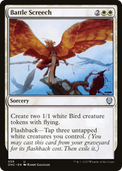 Battle Screech [Phyrexia: All Will Be One Commander] | Card Merchant Takapuna