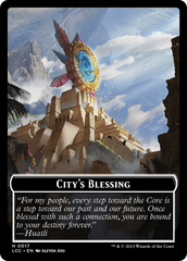 City's Blessing // Vampire (0004) Double-Sided Token [The Lost Caverns of Ixalan Commander Tokens] | Card Merchant Takapuna