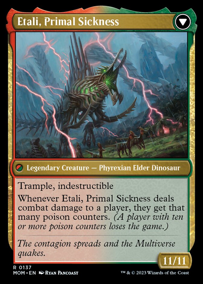 Etali, Primal Conqueror // Etali, Primal Sickness [March of the Machine] | Card Merchant Takapuna