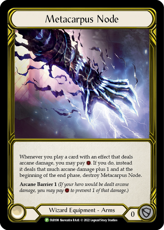 Metacarpus Node (Golden) [FAB108] (Promo)  Cold Foil | Card Merchant Takapuna