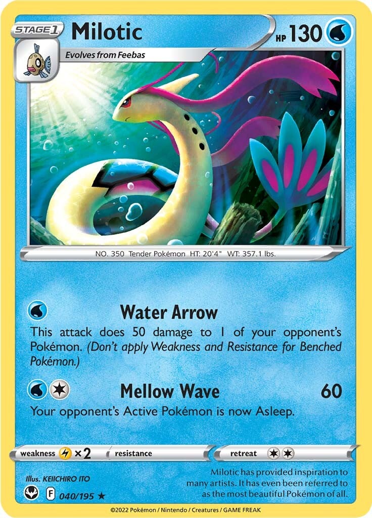 Milotic (040/195) [Sword & Shield: Silver Tempest] | Card Merchant Takapuna