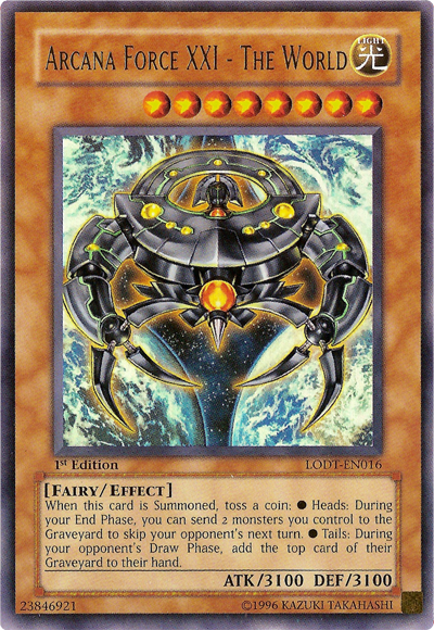 Arcana Force XXI - The World [LODT-EN016] Ultra Rare | Card Merchant Takapuna