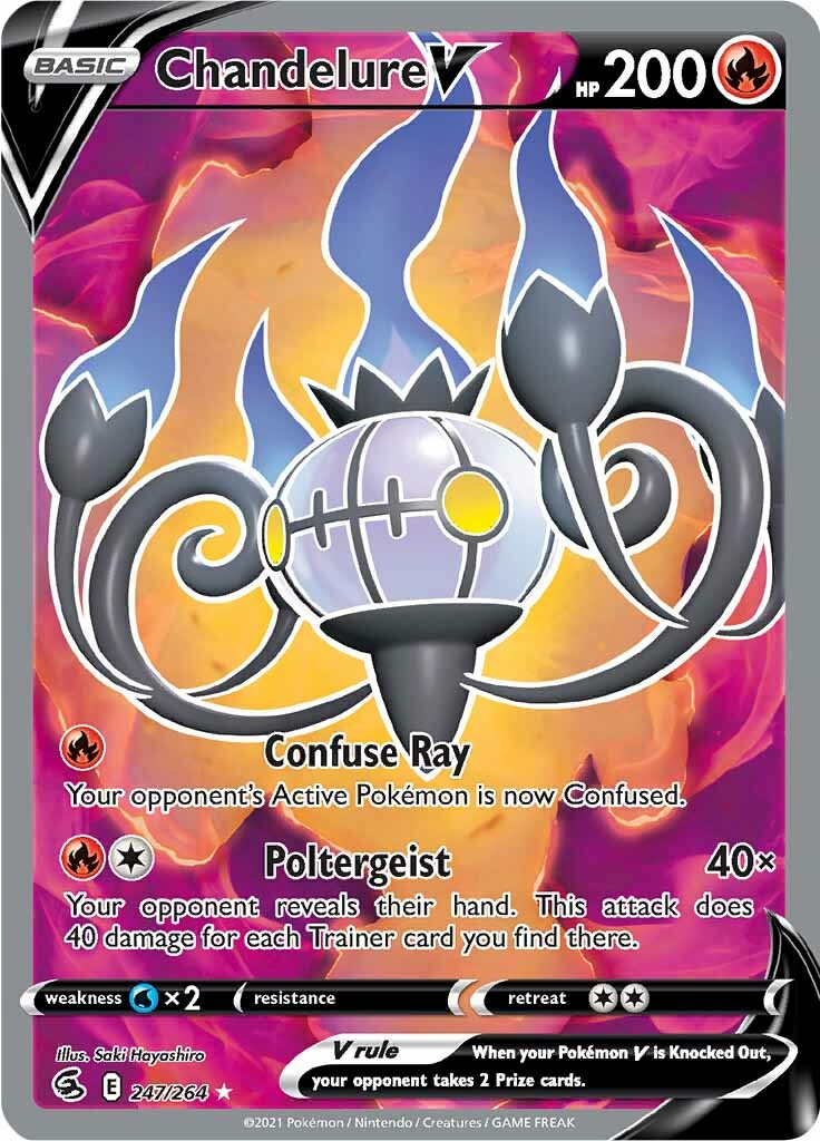 Chandelure V (247/264) [Sword & Shield: Fusion Strike] | Card Merchant Takapuna