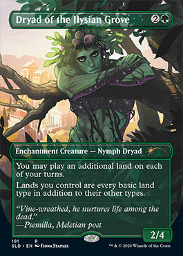 Dryad of the Ilysian Grove (Borderless) [Secret Lair Drop Series] | Card Merchant Takapuna