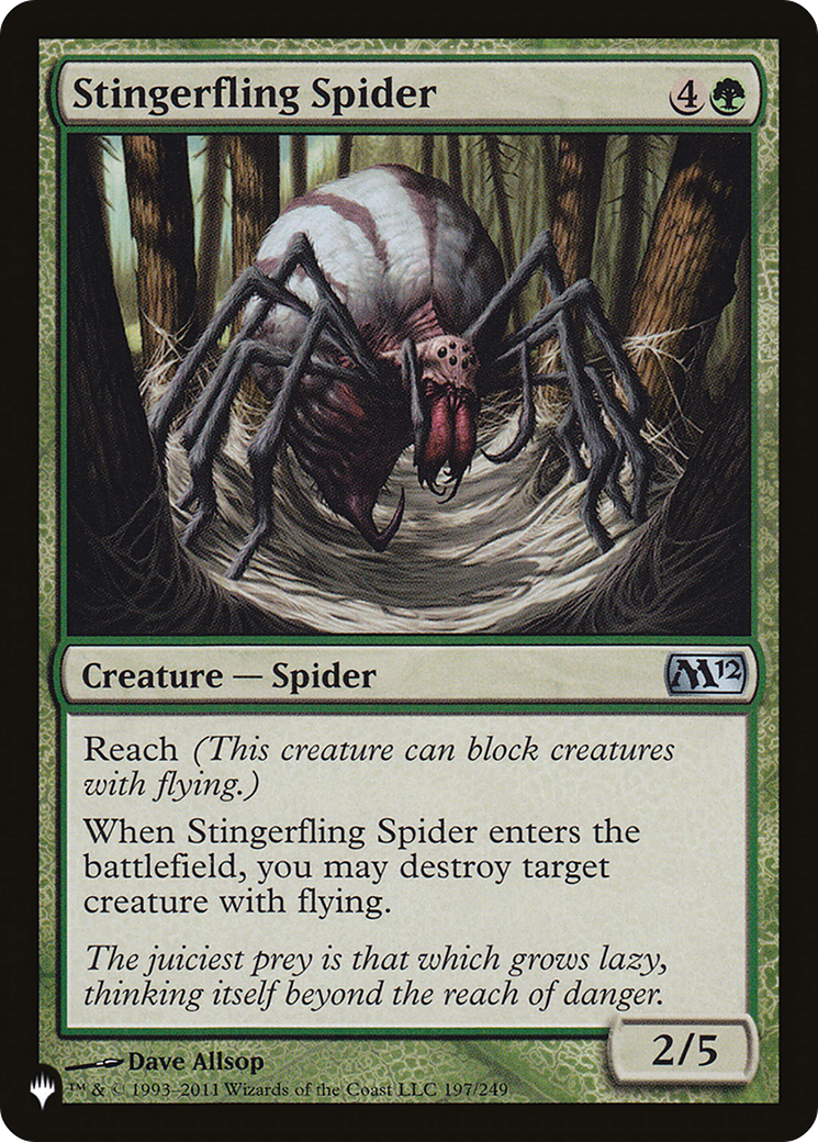 Stingerfling Spider [The List Reprints] | Card Merchant Takapuna