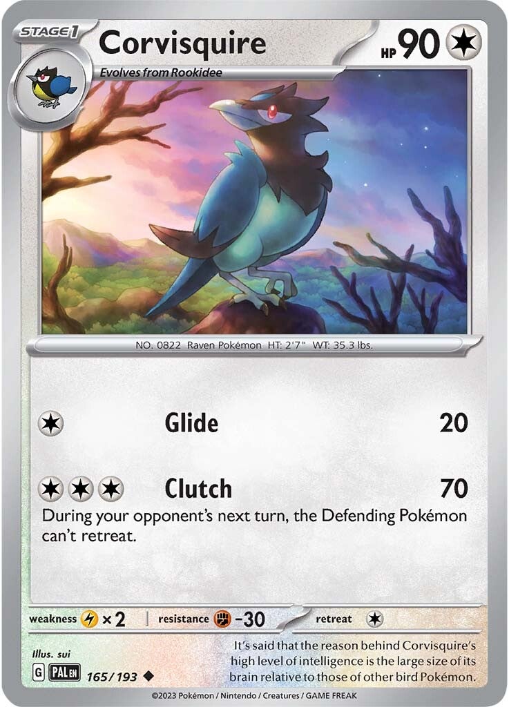 Corvisquire (165/193) [Scarlet & Violet: Paldea Evolved] | Card Merchant Takapuna