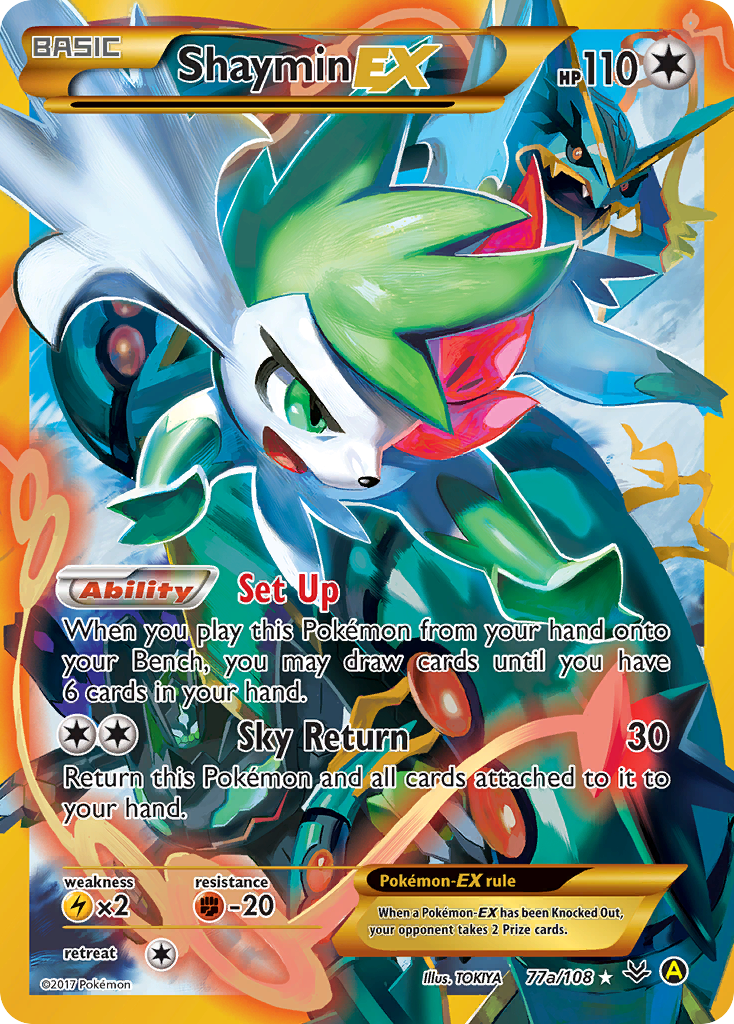 Shaymin EX (77a/108) [Alternate Art Promos] | Card Merchant Takapuna