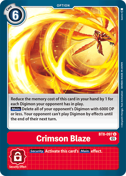 Crimson Blaze [BT8-097] [New Awakening] | Card Merchant Takapuna