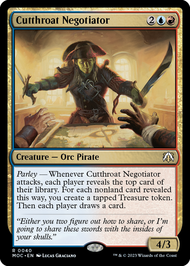 Cutthroat Negotiator [March of the Machine Commander] | Card Merchant Takapuna