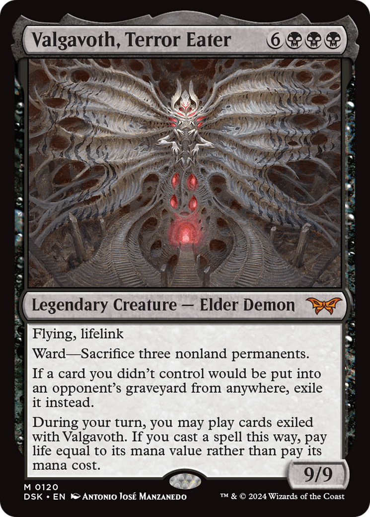 Valgavoth, Terror Eater [Duskmourn: House of Horror] | Card Merchant Takapuna