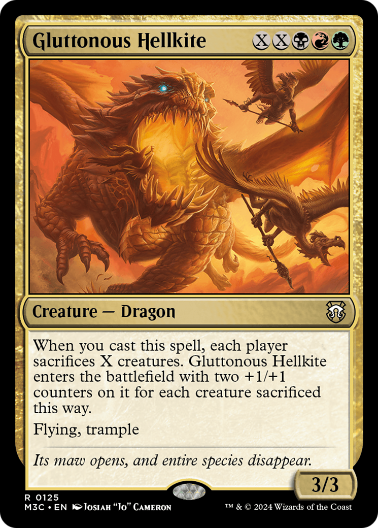 Gluttonous Hellkite [Modern Horizons 3 Commander] | Card Merchant Takapuna