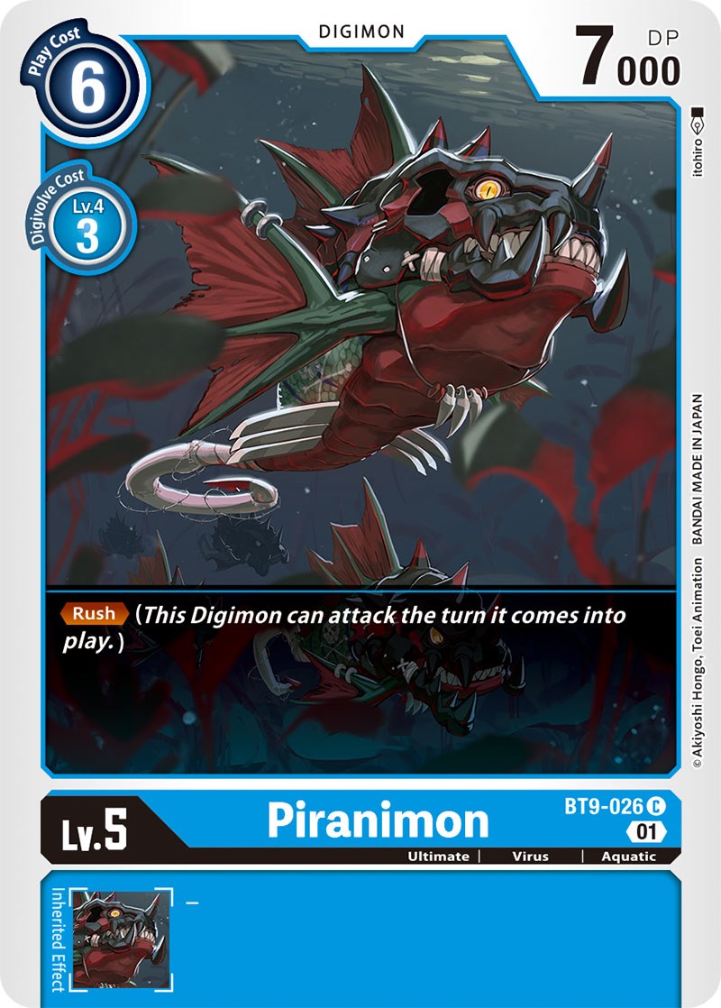 Piranimon [BT9-026] [X Record] | Card Merchant Takapuna