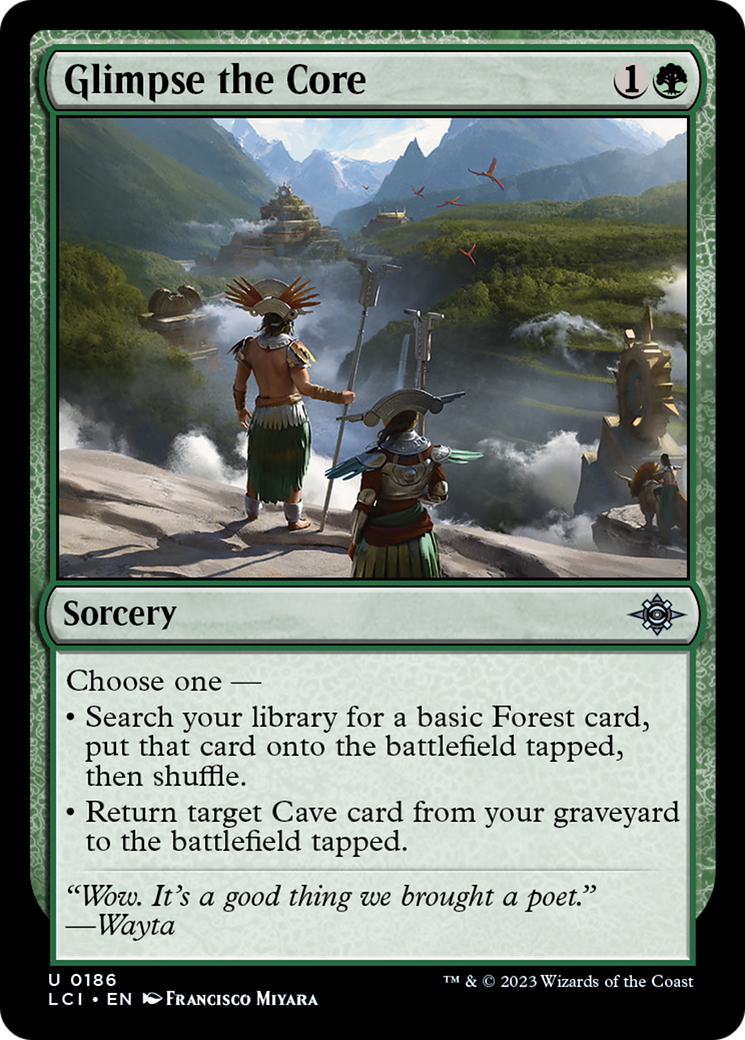 Glimpse the Core [The Lost Caverns of Ixalan] | Card Merchant Takapuna