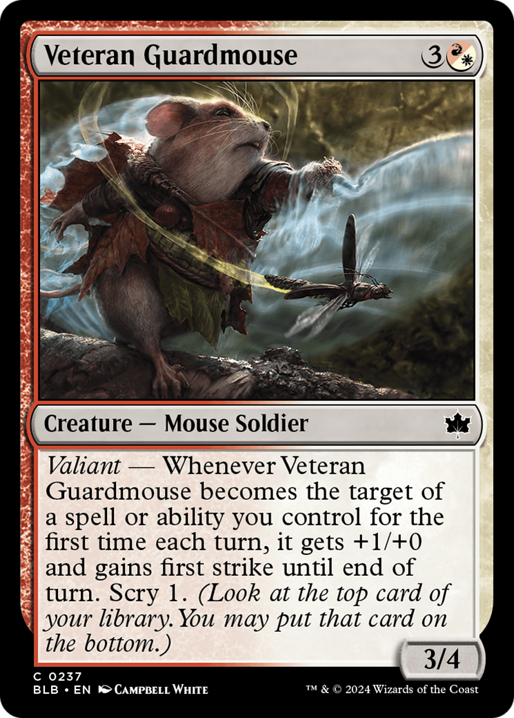 Veteran Guardmouse [Bloomburrow] | Card Merchant Takapuna