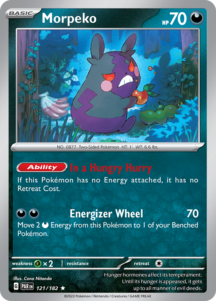 Morpeko (121/182) [Scarlet & Violet: Paradox Rift] | Card Merchant Takapuna