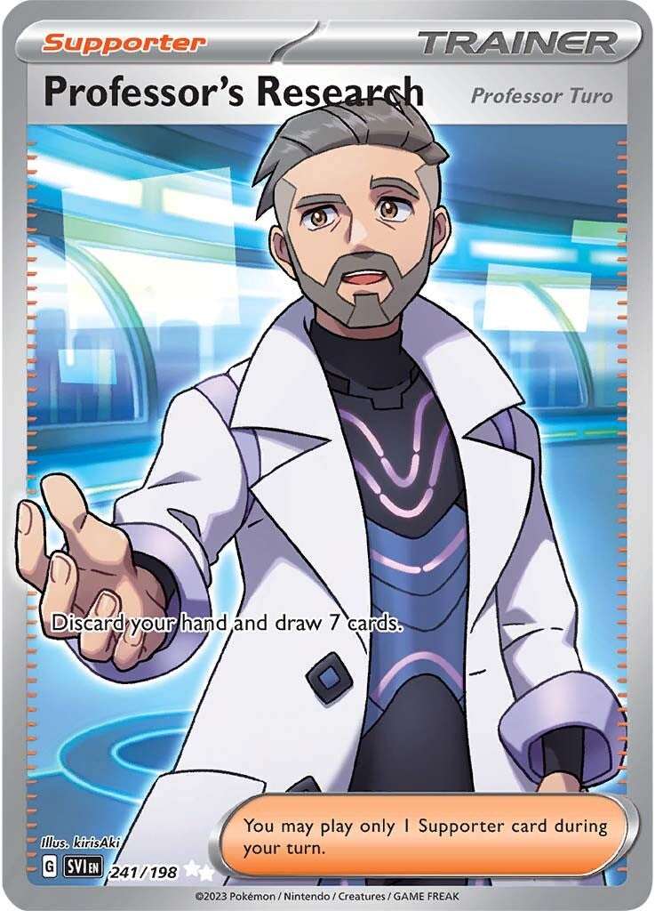 Professor's Research (Professor Turo) (241/198) [Scarlet & Violet: Base Set] | Card Merchant Takapuna