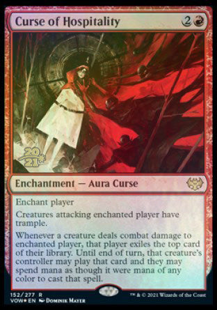 Curse of Hospitality [Innistrad: Crimson Vow Prerelease Promos] | Card Merchant Takapuna