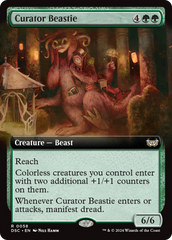 Curator Beastie (Extended Art) [Duskmourn: House of Horror Commander] | Card Merchant Takapuna