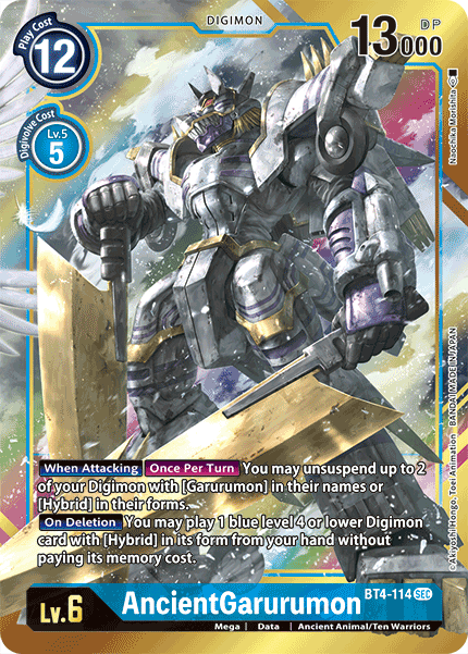 AncientGarurumon [BT4-114] (Alternate Art) [Great Legend] | Card Merchant Takapuna