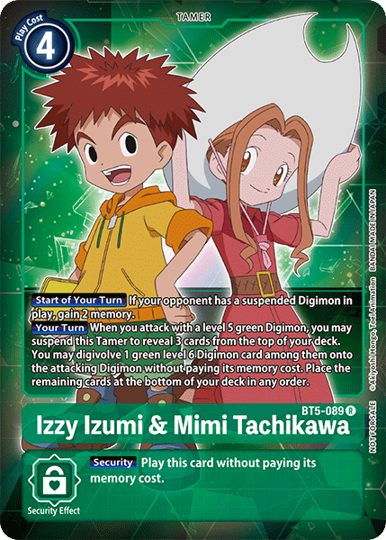 Izzy Izumi & Mimi Tachikawa [BT5-089] (Buy-A-Box Promo) [Battle of Omni] | Card Merchant Takapuna