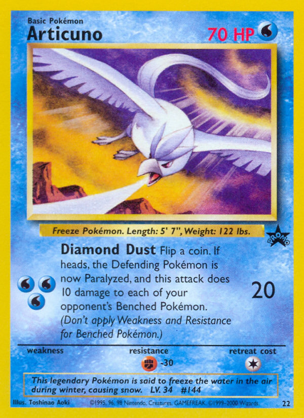 Articuno (22) [Wizards of the Coast: Black Star Promos] | Card Merchant Takapuna