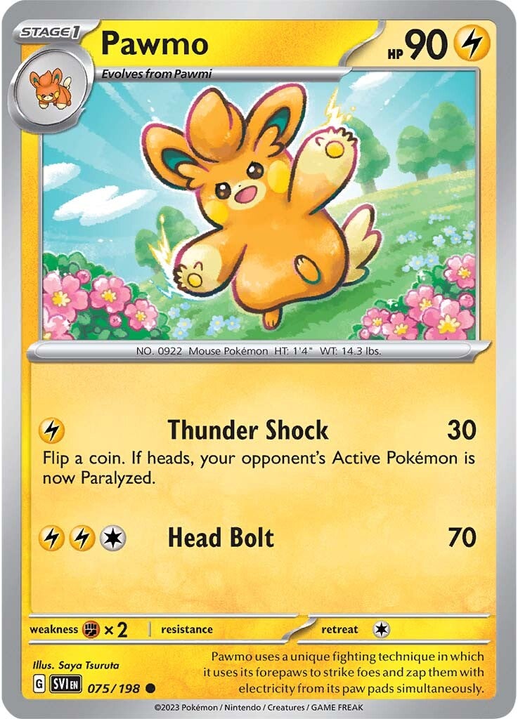 Pawmo (075/198) [Scarlet & Violet: Base Set] | Card Merchant Takapuna