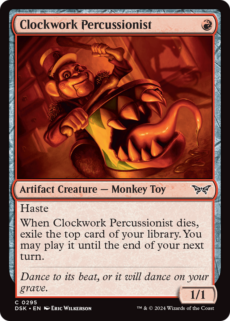 Clockwork Percussionist (0295) [Duskmourn: House of Horror] | Card Merchant Takapuna