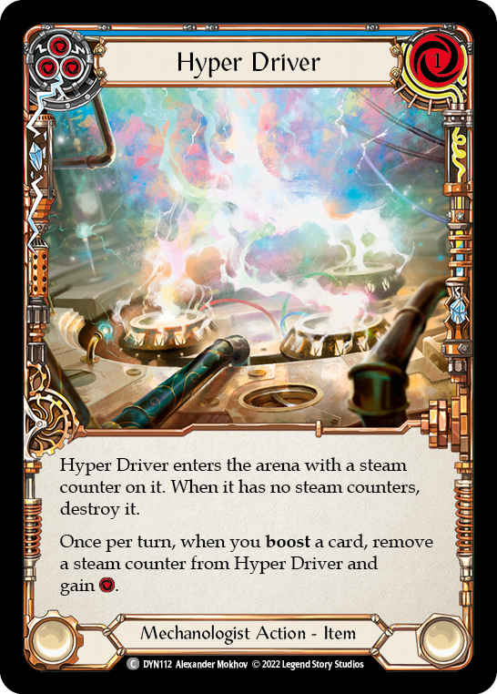 Hyper Driver (Blue) [DYN112] (Dynasty)  Rainbow Foil | Card Merchant Takapuna