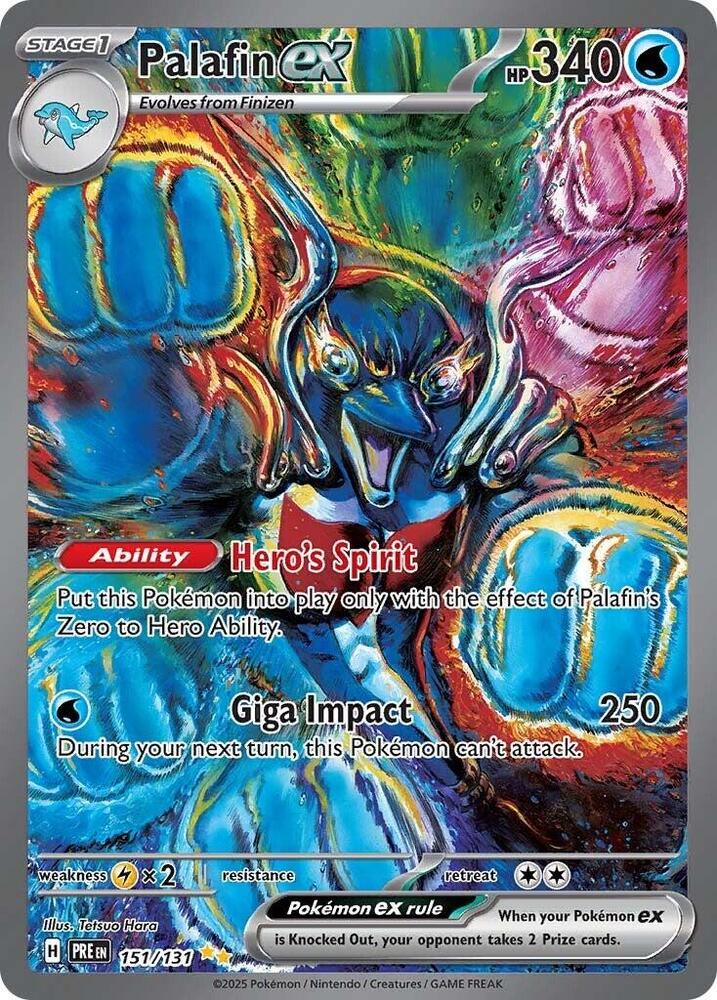 Palafin ex (151/131) [Scarlet & Violet: Prismatic Evolutions] | Card Merchant Takapuna