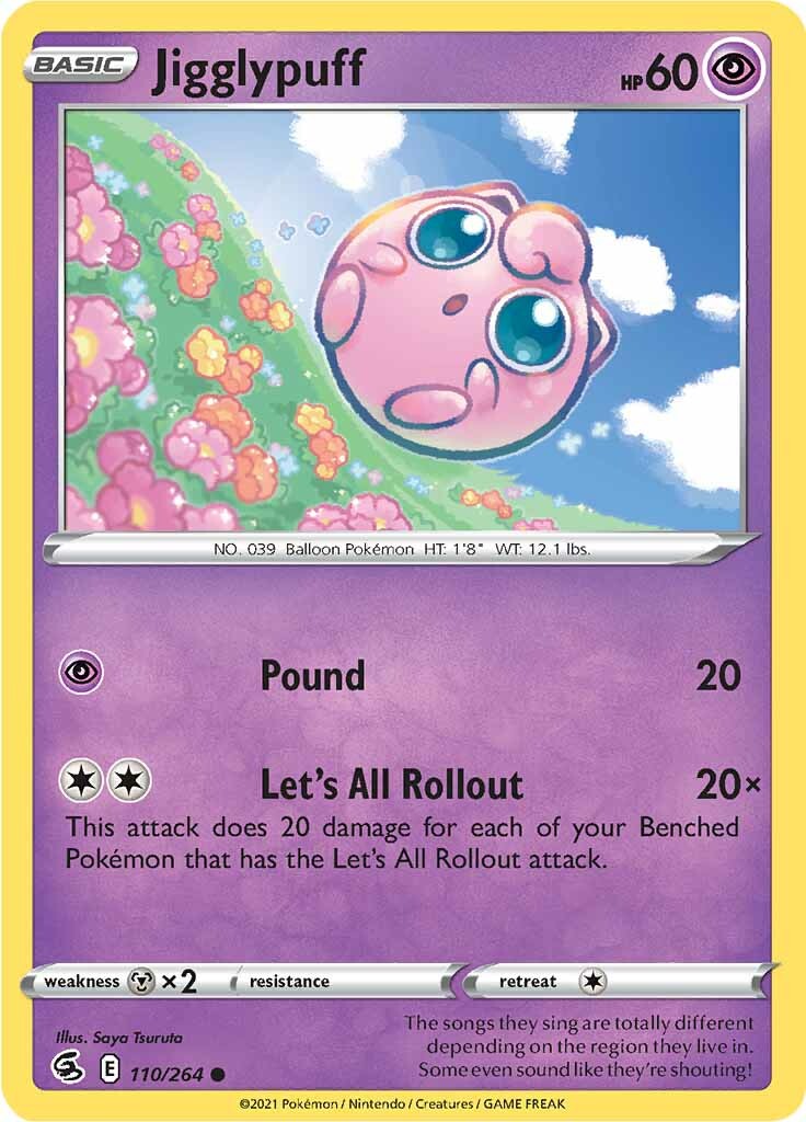 Jigglypuff (110/264) [Sword & Shield: Fusion Strike] | Card Merchant Takapuna