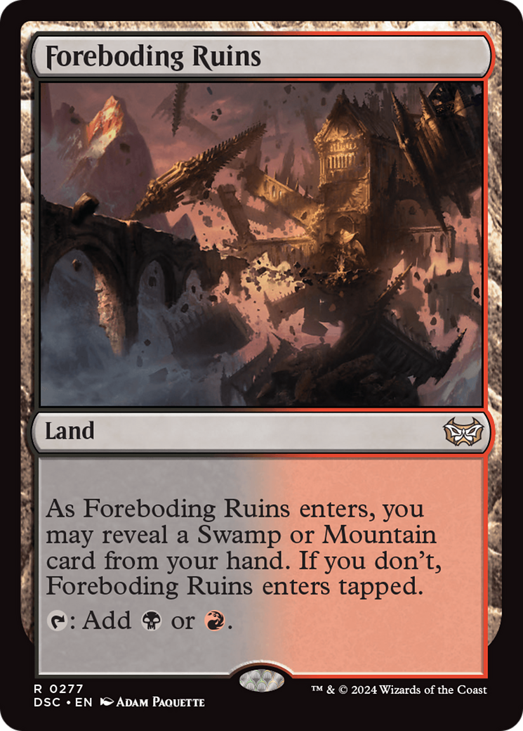 Foreboding Ruins [Duskmourn: House of Horror Commander] | Card Merchant Takapuna