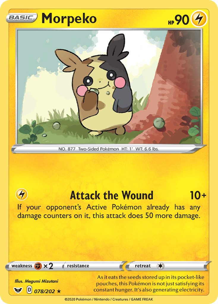 Morpeko (078/202) [Sword & Shield: Base Set] | Card Merchant Takapuna