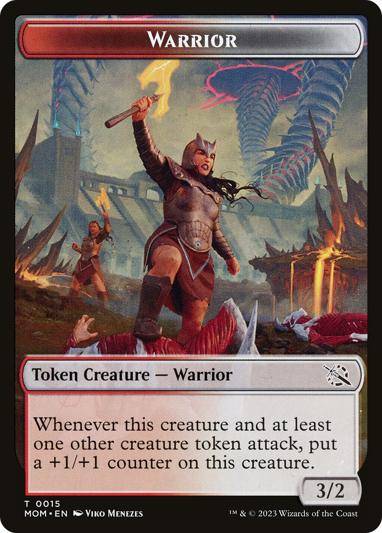 Warrior // Thopter Double-Sided Token [March of the Machine Tokens] | Card Merchant Takapuna