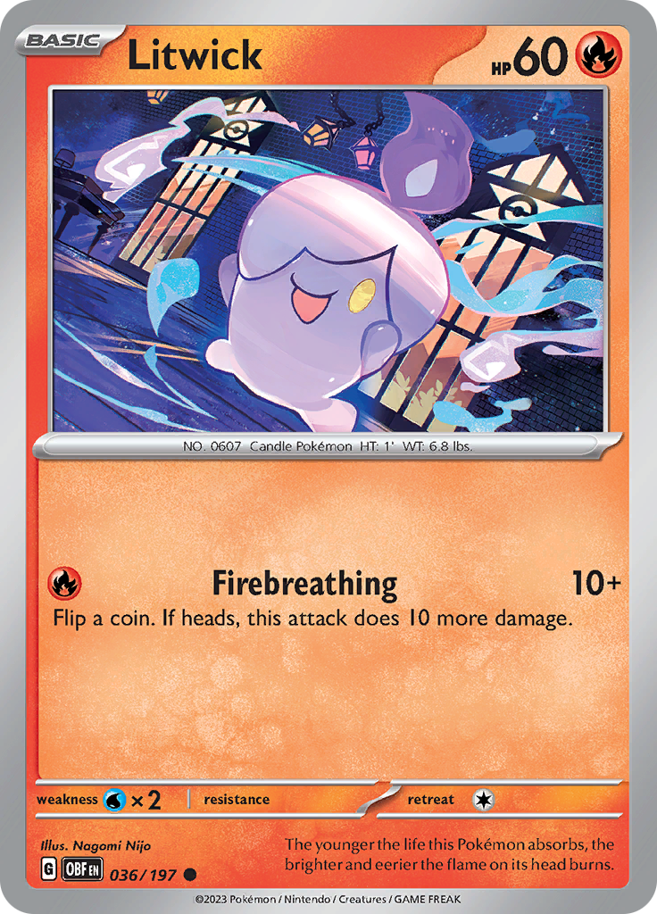 Litwick (036/197) [Scarlet & Violet: Obsidian Flames] | Card Merchant Takapuna