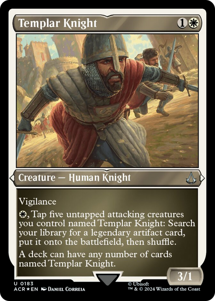 Templar Knight (Foil Etched) [Assassin's Creed] | Card Merchant Takapuna