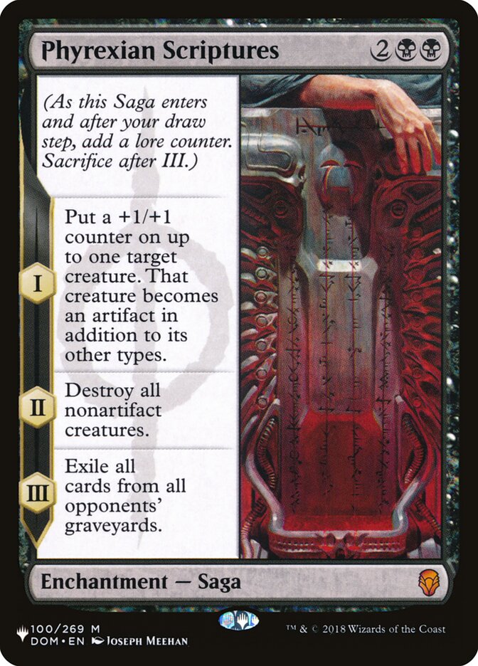 Phyrexian Scriptures [The List] | Card Merchant Takapuna