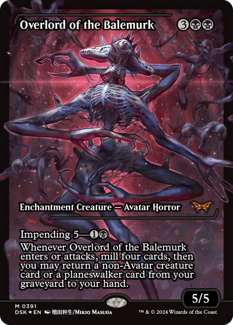 Overlord of the Balemurk (Japan Showcase) [Duskmourn: House of Horror] | Card Merchant Takapuna