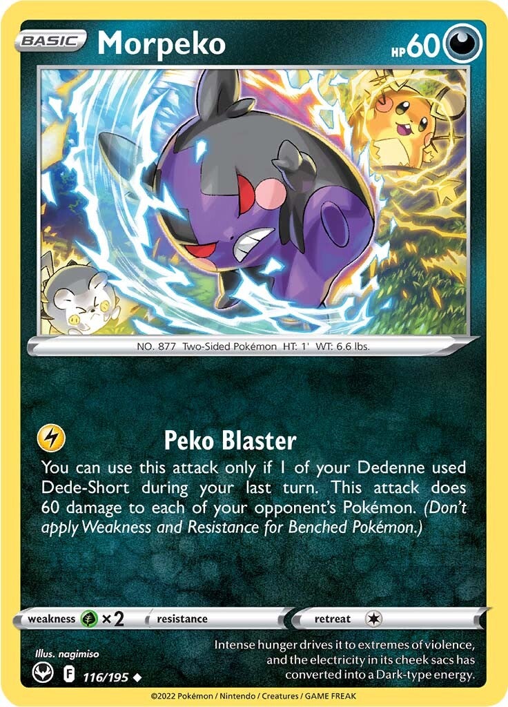 Morpeko (116/195) [Sword & Shield: Silver Tempest] | Card Merchant Takapuna