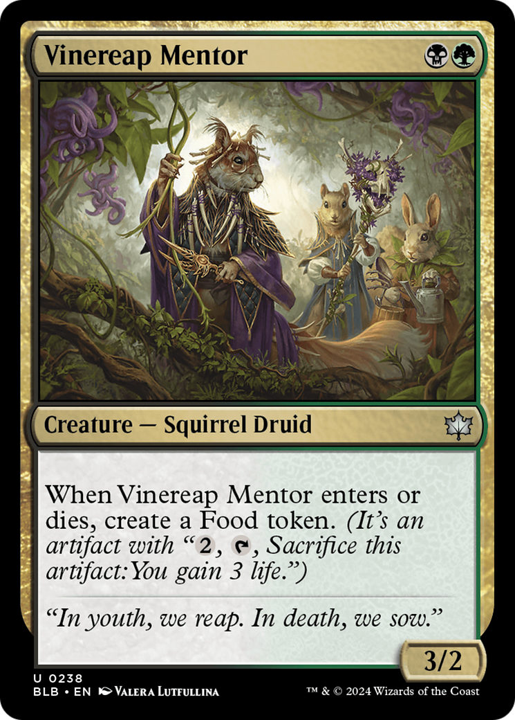 Vinereap Mentor [Bloomburrow] | Card Merchant Takapuna