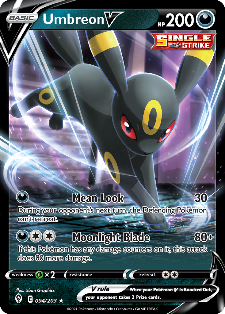 Umbreon V (094/203) (Intro Deck) [Sword & Shield: Evolving Skies] | Card Merchant Takapuna