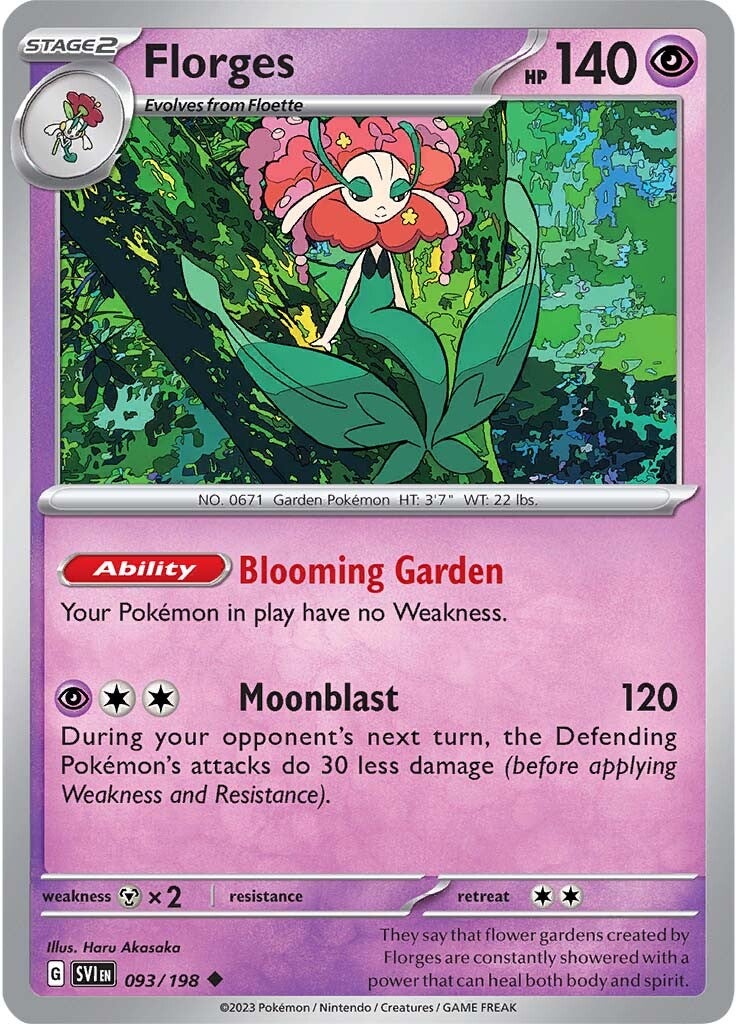 Florges (093/198) [Scarlet & Violet: Base Set] | Card Merchant Takapuna